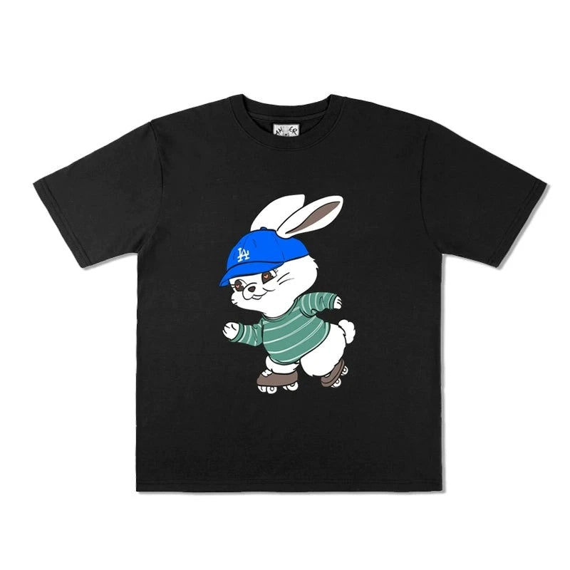 [Fan-made] NewJeans 'MIN HEE JIN' Rabbit Meme T-shirt - NewJeans Universe